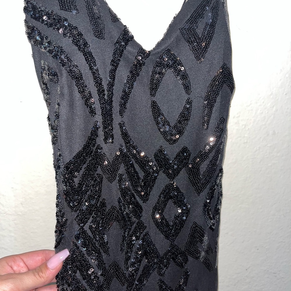 S/M Black sequins club dress